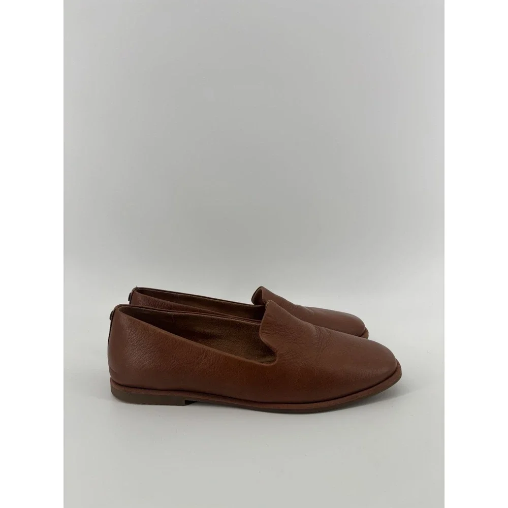 Vionic Willa Flat 2.0 Sz 9.5 Slip On Tan Leather Preppy Chic $140
